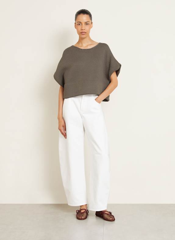 ALAÏA gebreide trui TAUPE