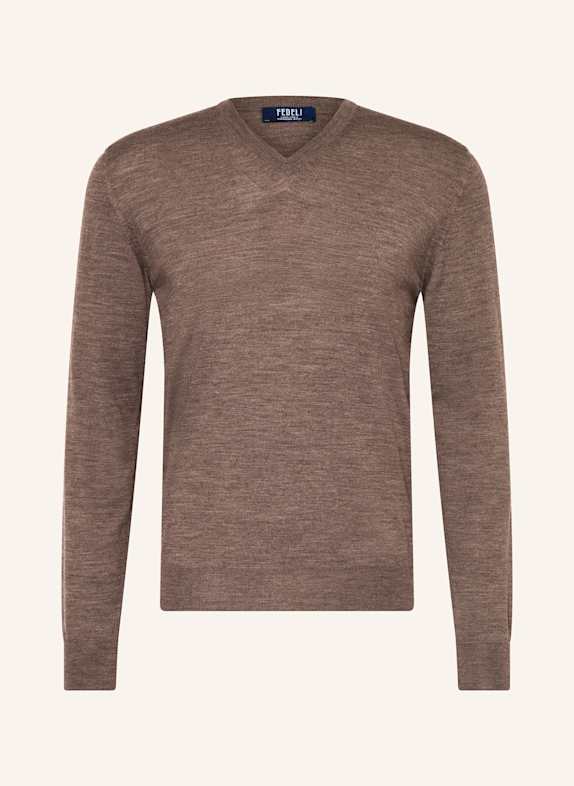 FEDELI Pullover DUNKELGRAU