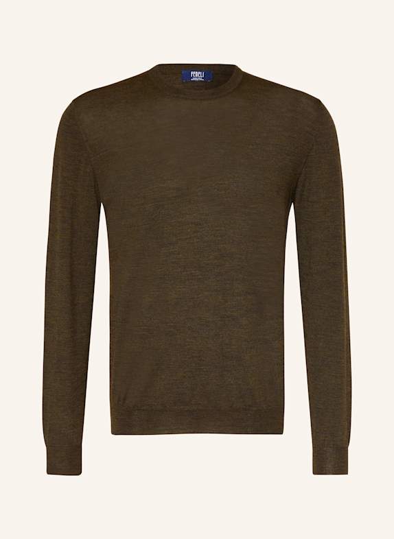 FEDELI Pullover DUNKELGRÜN