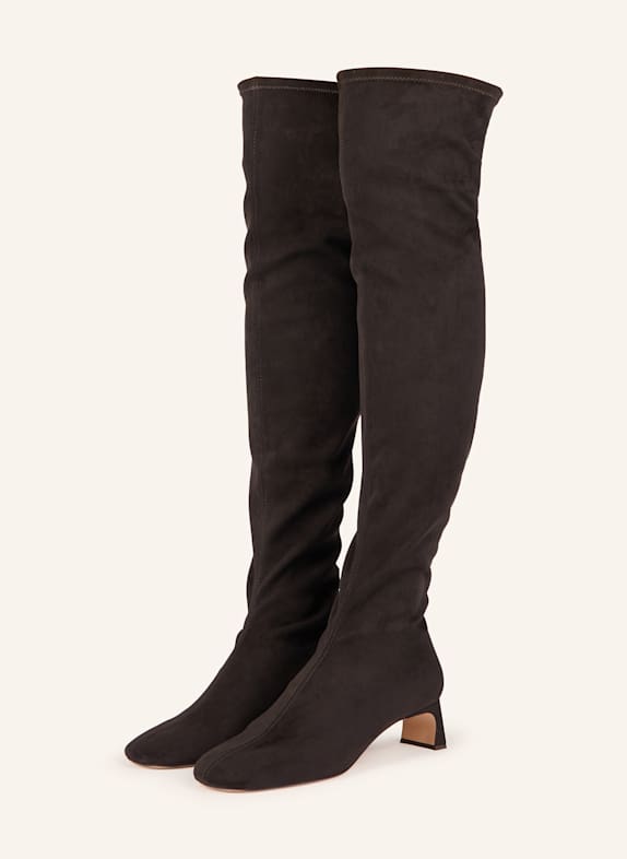 ODISSì Overknee-Stiefel DUNKELBRAUN
