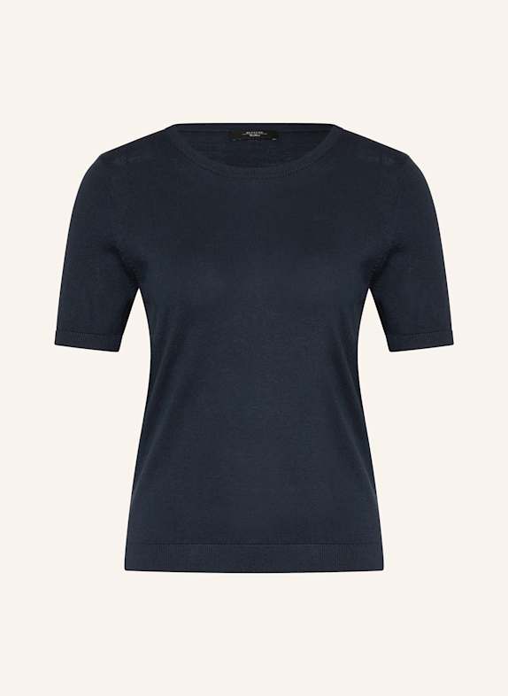 WEEKEND Max Mara Strickshirt AGRO mit Seide DUNKELBLAU