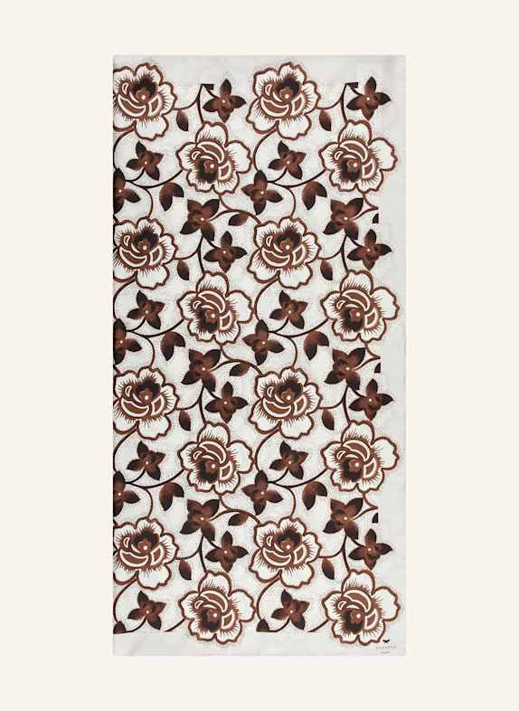 Cashmere scarf MAYA WEEKEND Max Mara BLACK/ DARK BROWN/ WHITE