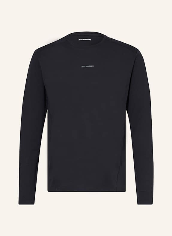 SALOMON Longsleeve TRACKLINE SCHWARZ