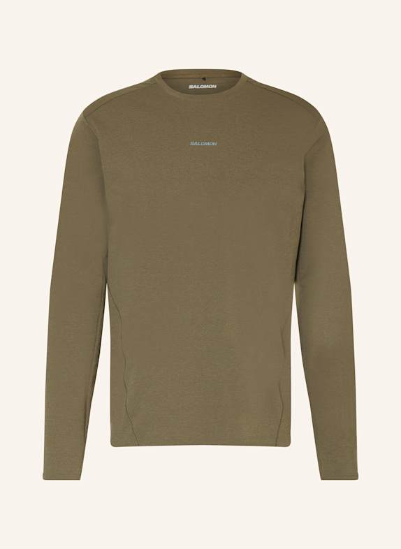 SALOMON Longsleeve TRACKLINE KHAKI