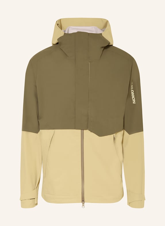 SALOMON Funktionsjacke OUTERPATH PRO HELLGRÜN/ KHAKI