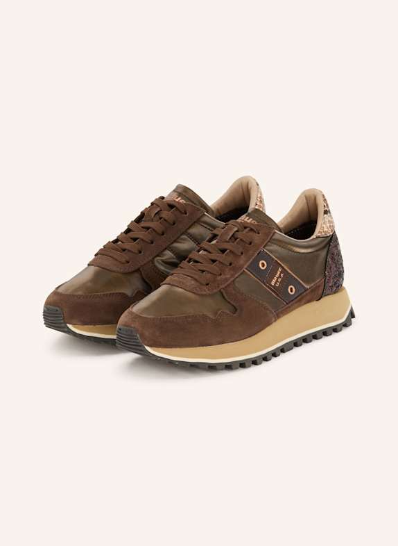 Blauer Sneaker MILLEN03 avec paillettes MARRON FONCÉ
