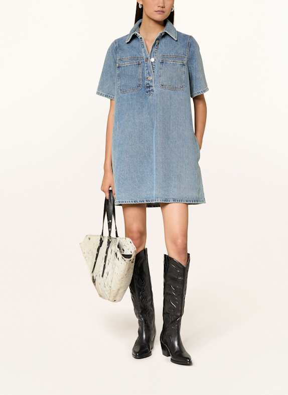 MRS & HUGS robe en jean BLEU