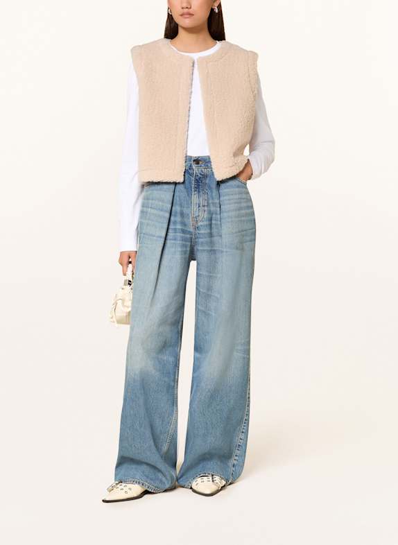 MRS & HUGS Teddyfell-Weste CREME