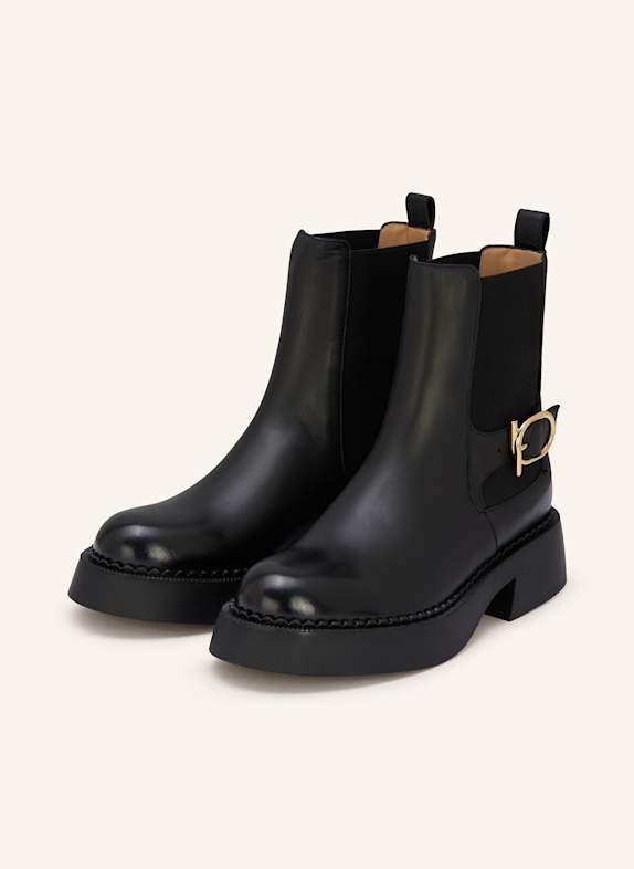 FERRAGAMO Chelsea boots TIA BLACK