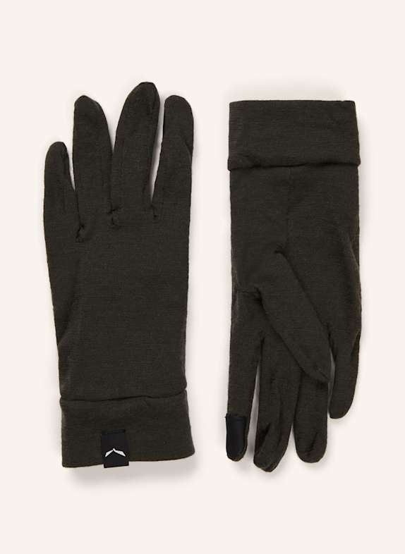 SALEWA Multifunktions-Handschuhe CRISTALLO mit Touchscreen-Funktion DUNKELGRÜN