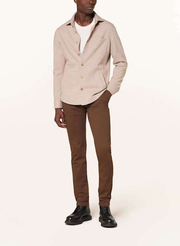 BERWICH Pantaloni chino MORELLO Slim Fit MARO ÎNCHIS