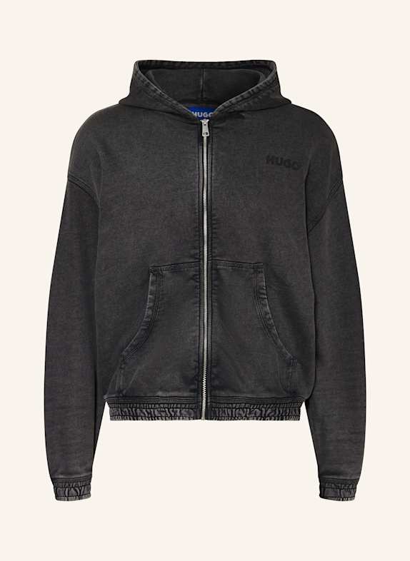 HUGO BLUE Sweatjacke NEBUDI SCHWARZ