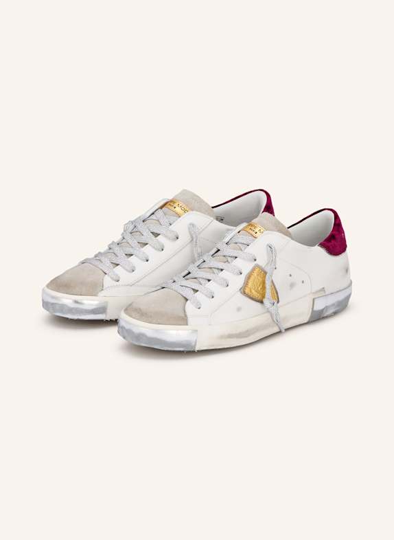 PHILIPPE MODEL Sneakers WHITE/ GRAY/ SILVER