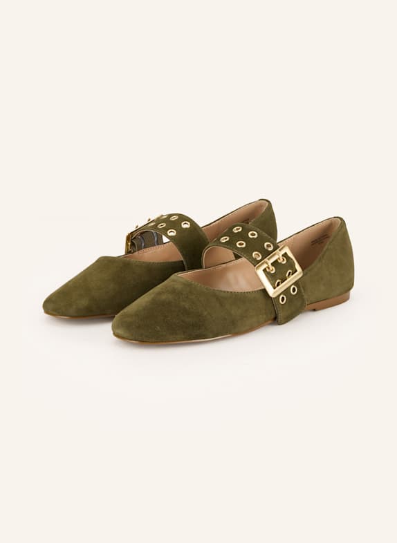 STEVE MADDEN Mary Jane ballet flats ATLANTICA OLIVE