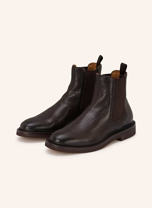 OFFICINE CREATIVE Botki chelsea HOPKINS FLEXI 204 CIEMNOBRĄZOWY