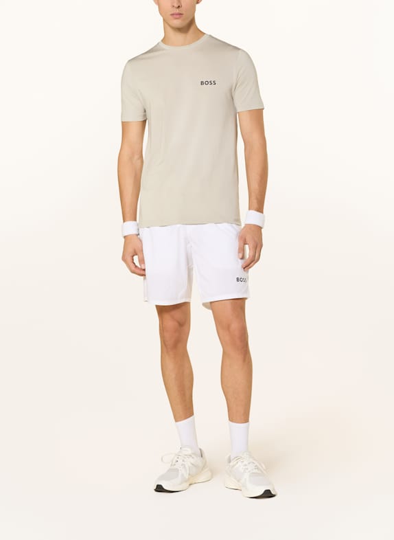 BOSS T-shirt CHECK TOC BEIGE