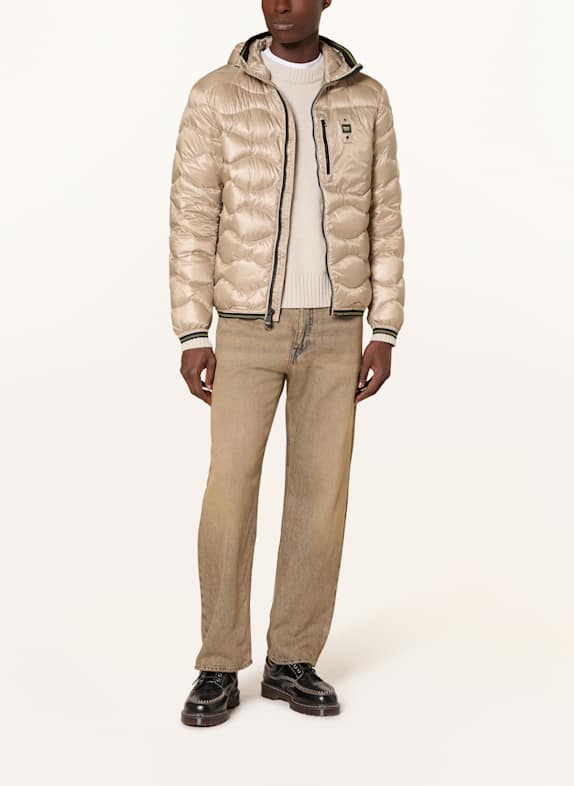Croci Steppjacke Cool Guy Für Hunde, 35 Cm, Beige – Mit Kunstfeder-Füllung, Klettverschluss & Bauchgummi