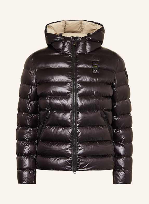 Blauer Steppjacke ADAMS mit DUPONT™ SORONA®-Isolierung SCHWARZ