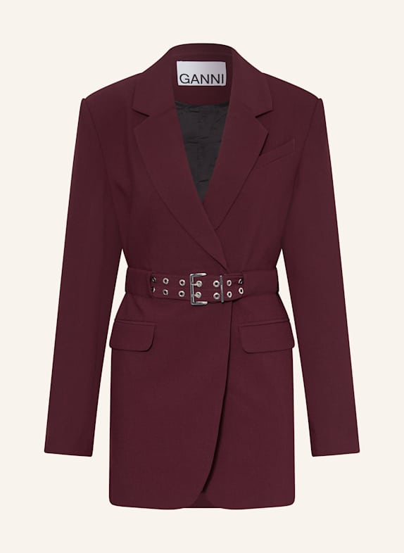 GANNI Blazer DUNKELROT