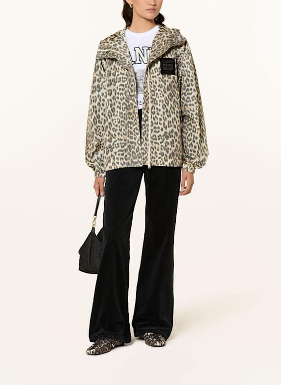 GANNI Overjacket HELLBRAUN/ CAMEL/ DUNKELBRAUN