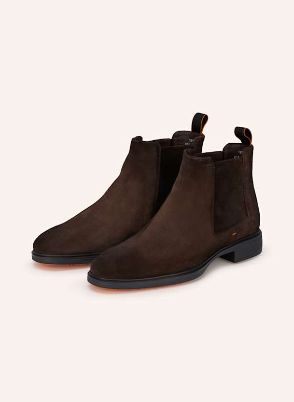 Santoni Chelsea-Boots EASY-ONC-GEXT50 DUNKELBRAUN