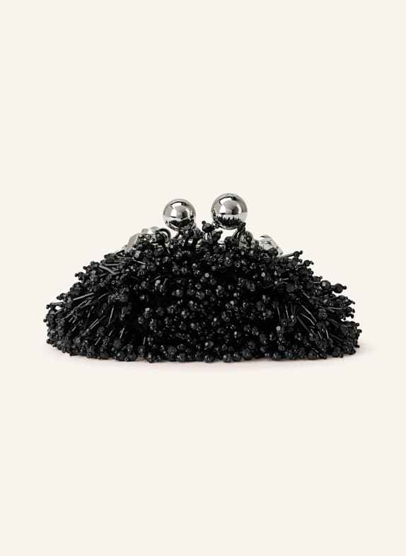 WEEKEND Max Mara Micro Bag DOTTO mit Schmuckperlen SCHWARZ