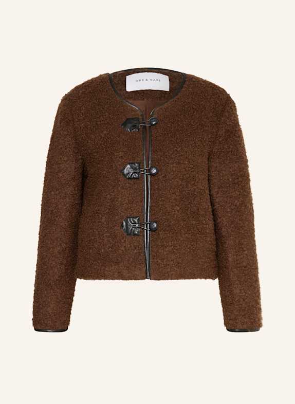 MRS & HUGS Jacket DARK BROWN