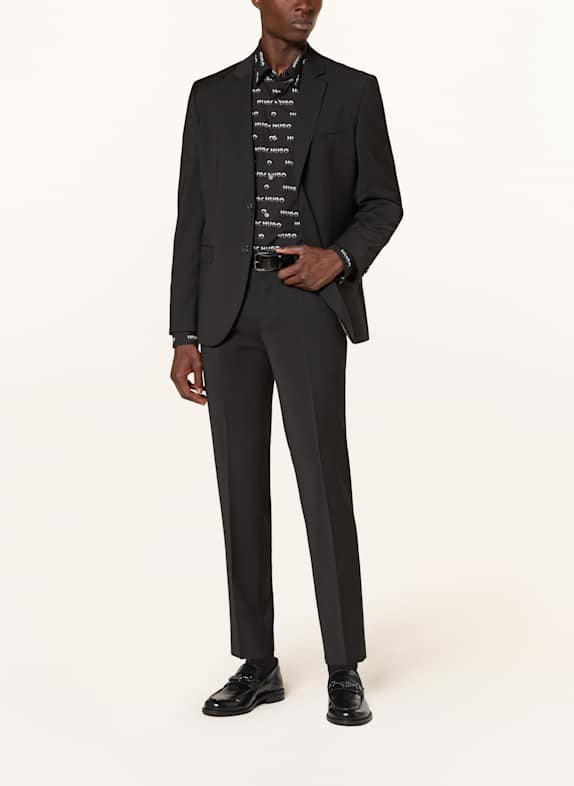 HUGO Pakbroek HESTEN Slim Fit ZWART