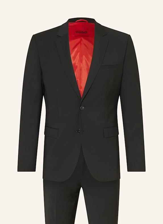 HUGO Anzug ARTI-HESTEN Extra Slim Fit SCHWARZ