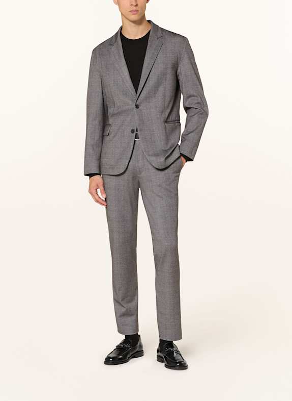 HUGO Anzughose HESTEN Extra Slim Fit aus Jersey DUNKELGRAU / GRAU / HELLGRAU