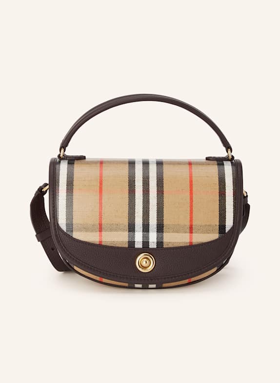 BURBERRY Crossbody bag HIGHLANDS BEIGE/ BLACK/ RED