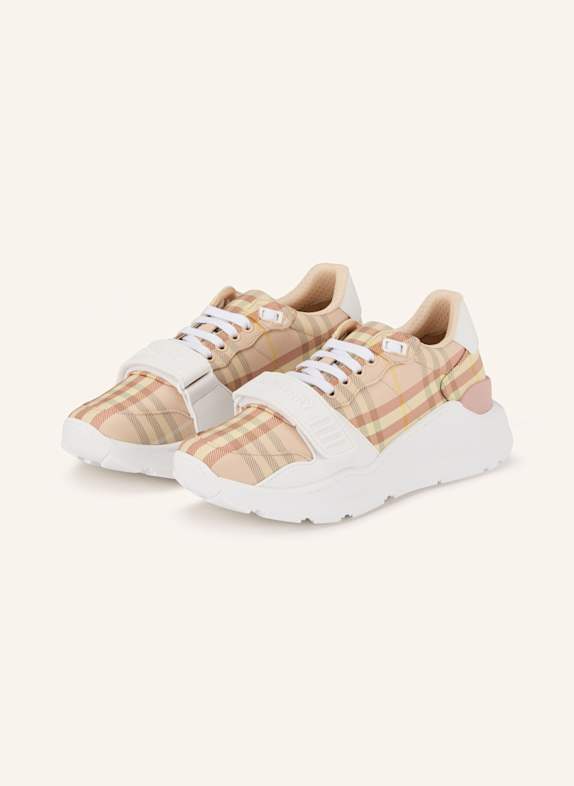 BURBERRY Sneaker NEW REGIS LACHS/ HELLGELB/ WEISS