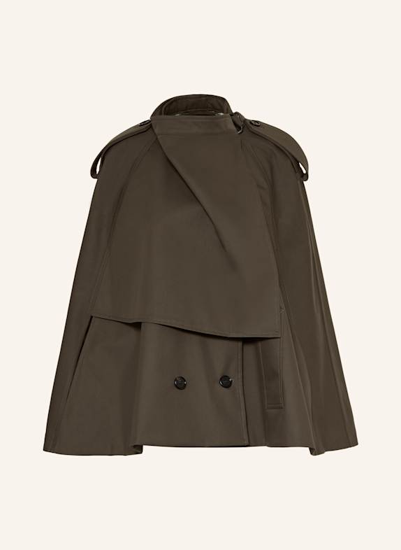 BURBERRY Peleryna CIEMNOBRĄZOWY