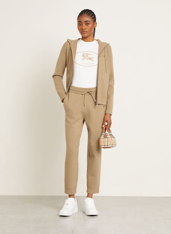 BURBERRY Strickhose aus Cashmere CAMEL
