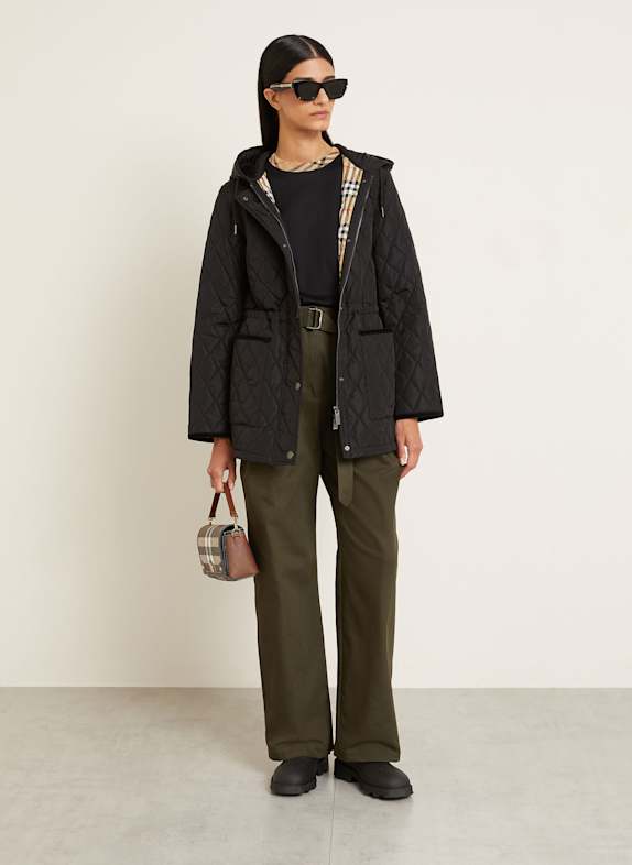 BURBERRY veste matelassée NOIR