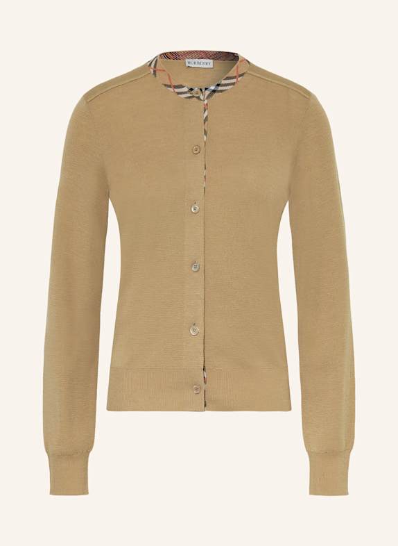 BURBERRY Kardigan CAMELOWY