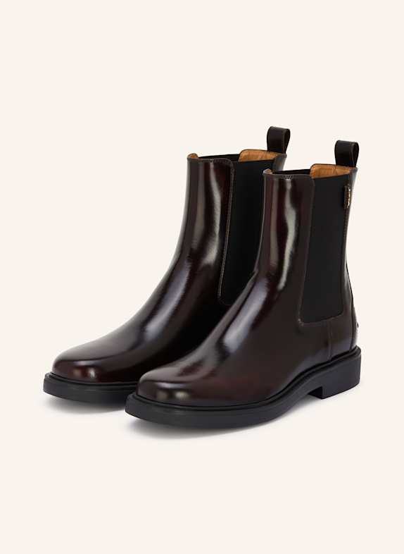 TOD'S Chelsea boots BLACK/ DARK RED