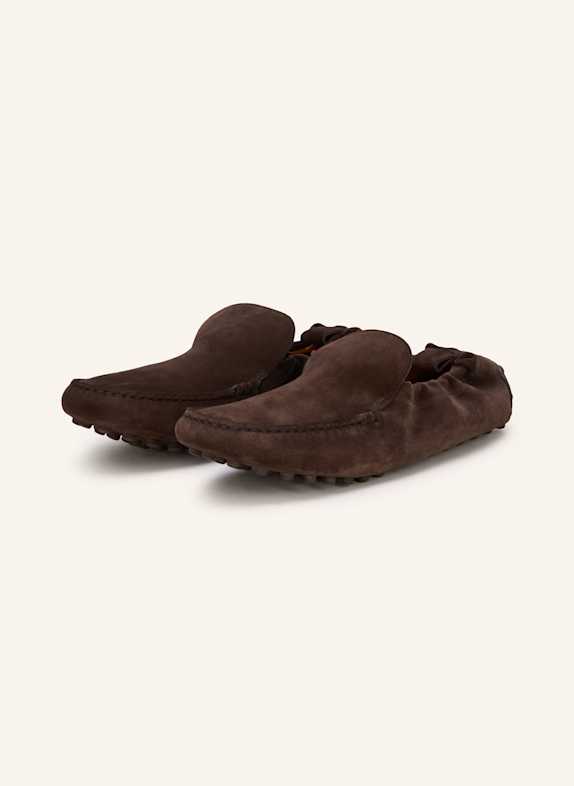 TOD'S Slipper DUNKELBRAUN