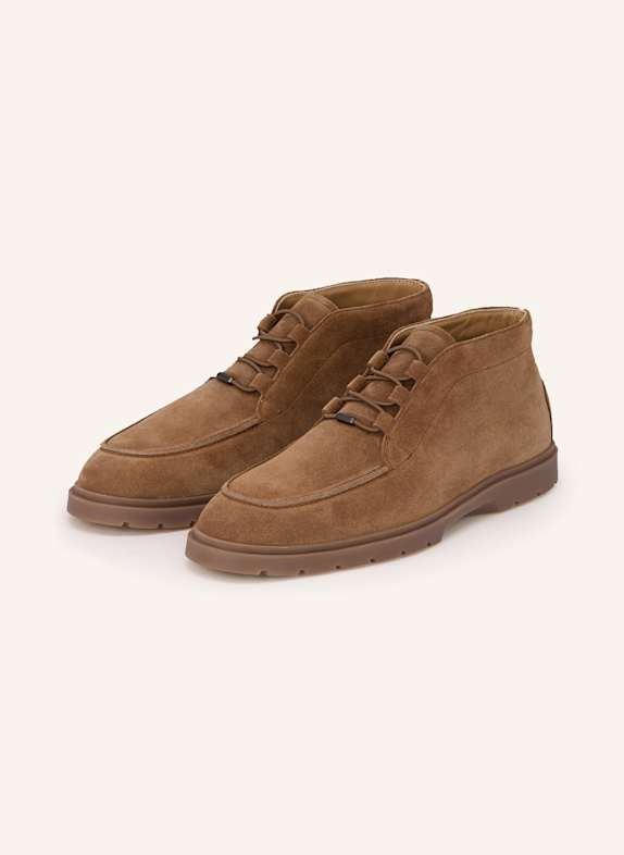 TOD'S Schnürer POLACCO ELASTICO IBRIDO ESTIVO DUNKELBRAUN