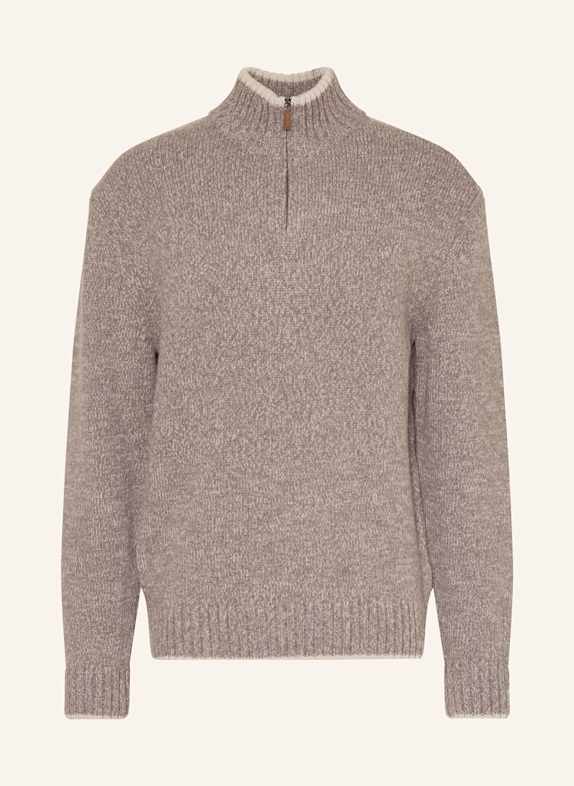 PAUL & SHARK Troyer mit Cashmere TAUPE/ ECRU