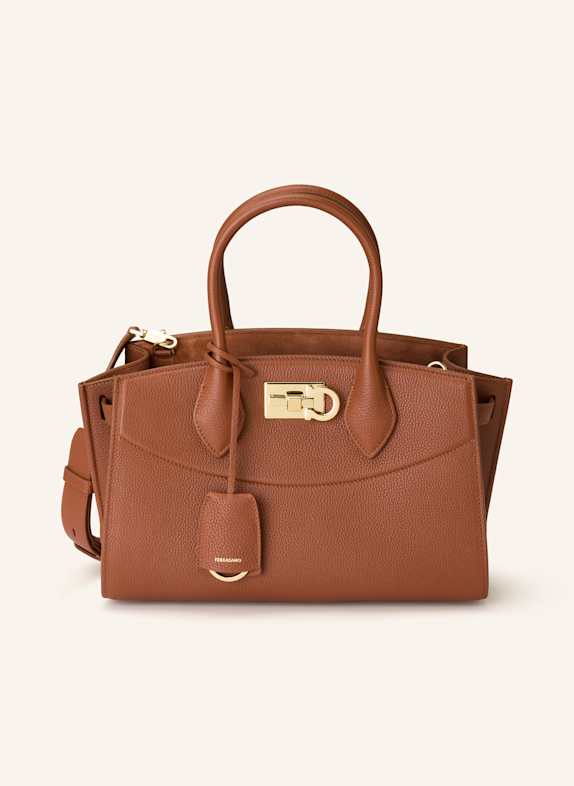 FERRAGAMO Handtasche NEW STUDIO SOFT COGNAC