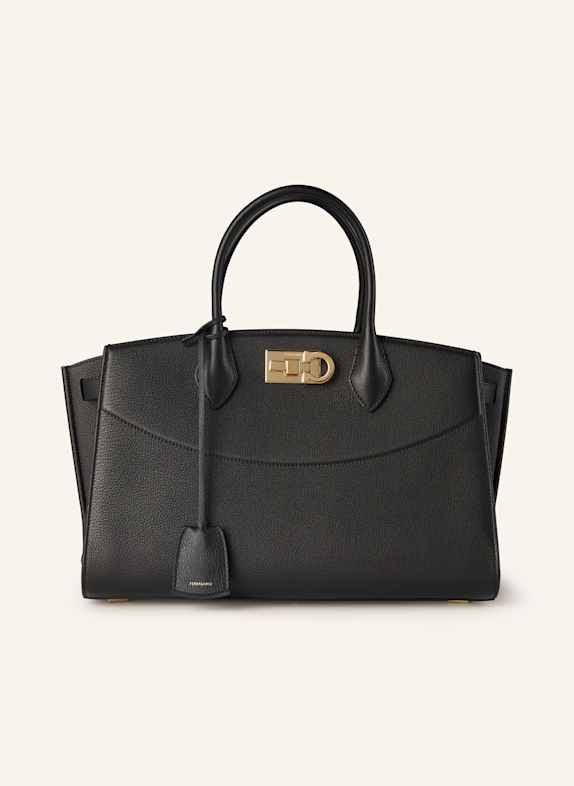 FERRAGAMO Handbag THE NEW STUDIO SOFT LARGE BLACK
