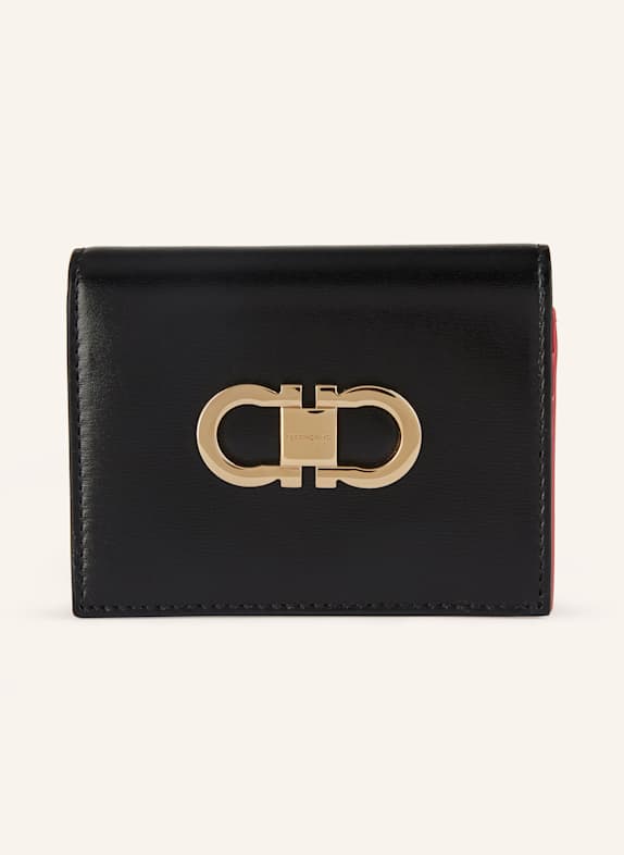 FERRAGAMO Geldbörse SCHWARZ