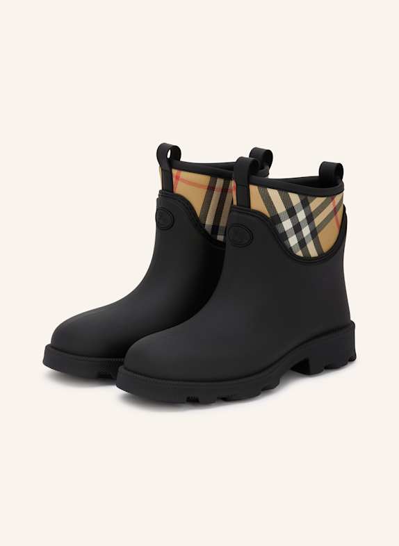 BURBERRY trekker boots caterpillar supersede p719132 honey reset BLACK/ LIGHT BROWN/ RED
