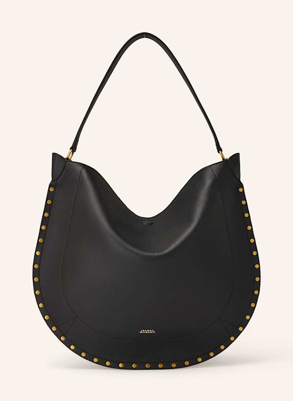 ISABEL MARANT Hobo-Bag OSKAN mit Pouch und Nieten SCHWARZ