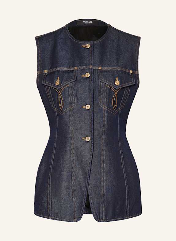 VERSACE Jeansweste DUNKELBLAU