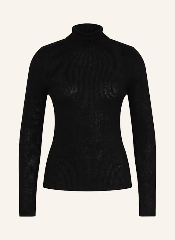 MRS & HUGS Rollkragenpullover aus Cashmere SCHWARZ