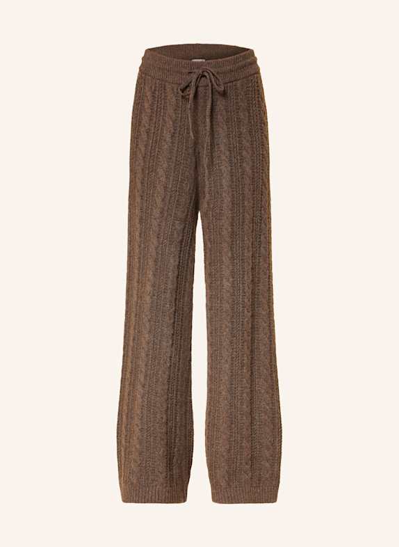 MRS & HUGS gebreide broek MARRON FONCÉ
