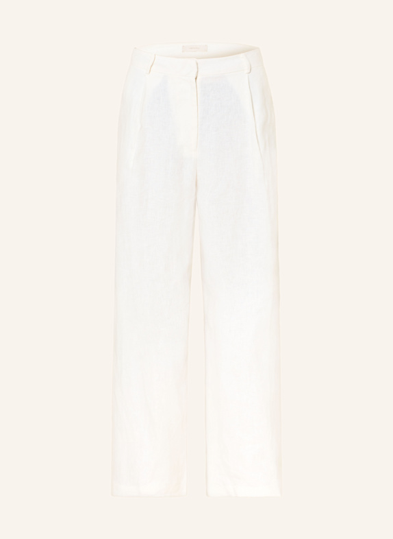 FAITHFULL THE BRAND STEVIE linen wide leg trousers ECRU