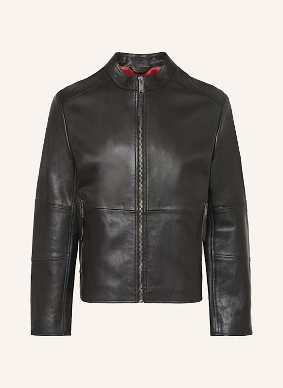 HUGO Lederjacke LOKIS SCHWARZ